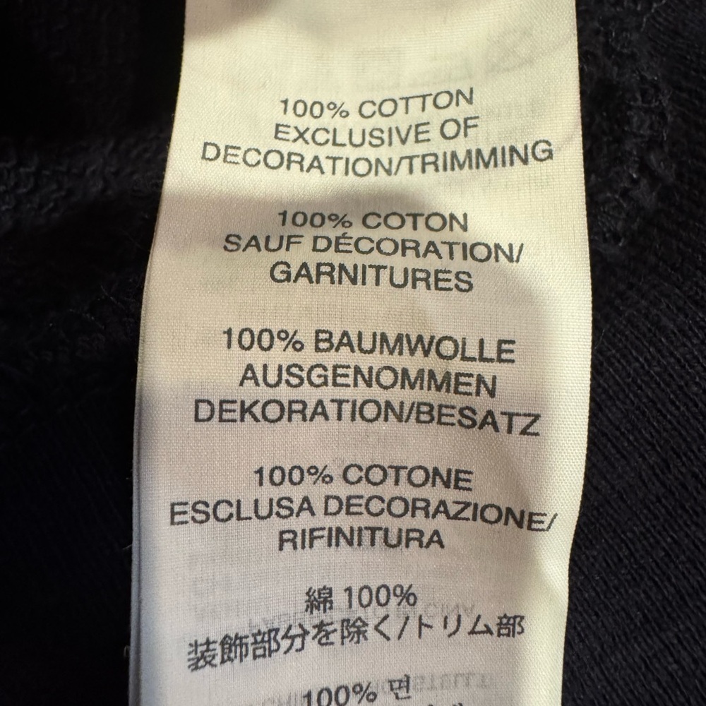 J. Crew Navy Sweatshirt with Black Floral Accents - Picture 6 of 7